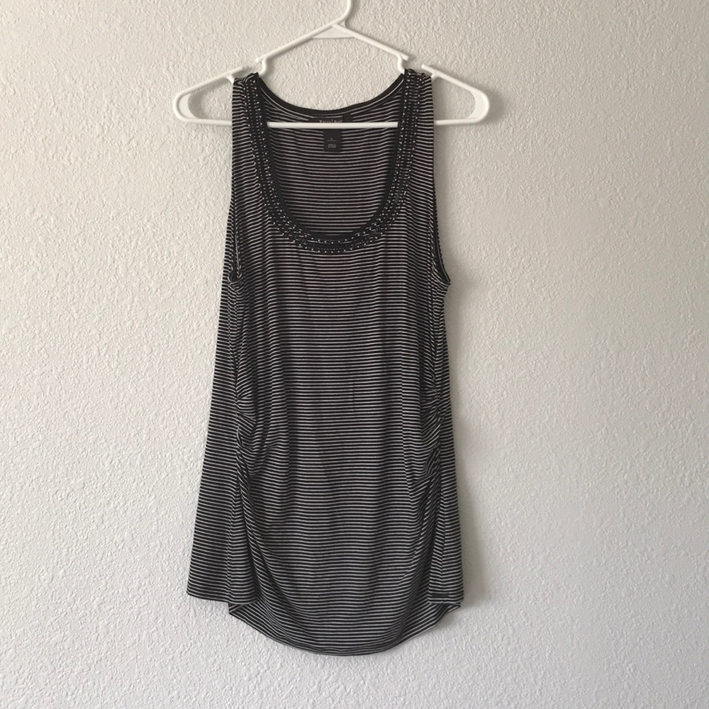 White House Black Market striped sleeveless top